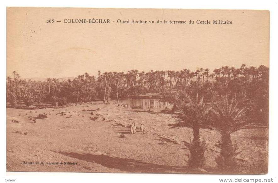 COLOMB BECHAR ALGERIE OUED BECHAR VU DE LA TERRASSE DU CERCLE MILITAIRE - Bechar (Colomb Béchar)