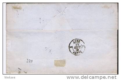 Fdi019a/ Fr. Levante Nr. 1 Constantinople-Lyon 1886 - Briefe U. Dokumente