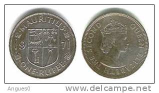 0NE RUPEE 1971 ELIZABETH II - Maurice