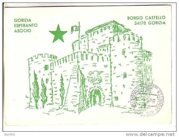 GOOD ITALY ESPERANTO Postcard 1978 - Special Stamped - Esperanto