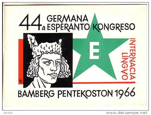 GOOD ESPERANTO Postcard - Germana 44a Esperanto Kongreso 1966 - Esperanto