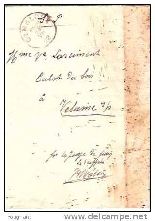 BELGIQUE::1922:lettre De GEMBLOUX Pour Velaine S/Sambre.Oblit.GEMBLOUX. - Covers & Documents