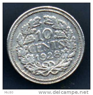 Pays-Bas 10cts Argent 1928 Ttb+ - 10 Cent