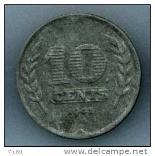Pays-Bas 10 Cents Zinc 1941 Ttb - 10 Cent