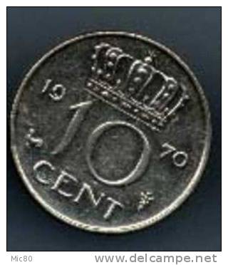 Pays-Bas 10 Cents 1970 Ttb+/sup - 1948-1980 : Juliana