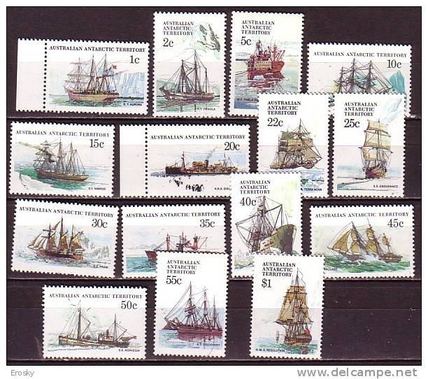 PGL - AUSTRALIE TERRITOIRE ANTARCTIQUE Yv N°37/52 ** (-39) - Unused Stamps