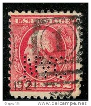 U.S.A. - ( U.S.P.)  - 1917 / 19  -  N.   337 ?  Usato -  PERFIN  -  Lotto  562 - Usados