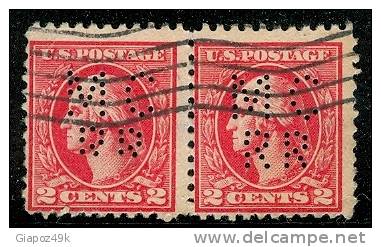 U.S.A. - ( U.S.P.)  - 1917 / 19  -  N.   337 ?  Usato -  PERFIN  -  Lotto  577 - Used Stamps