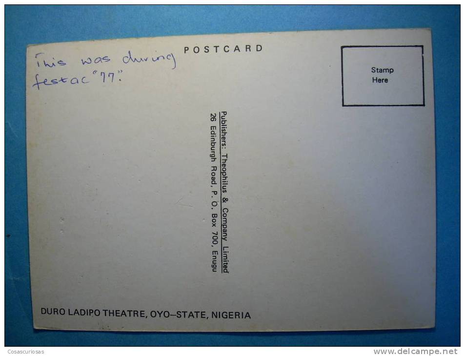 R.9908 NIGERIA DURO LAPIDO THEATRE OYO - STATE ETNICA ETHNIC AÑOS 60/70 MAS EN MI TIENDA - Unclassified