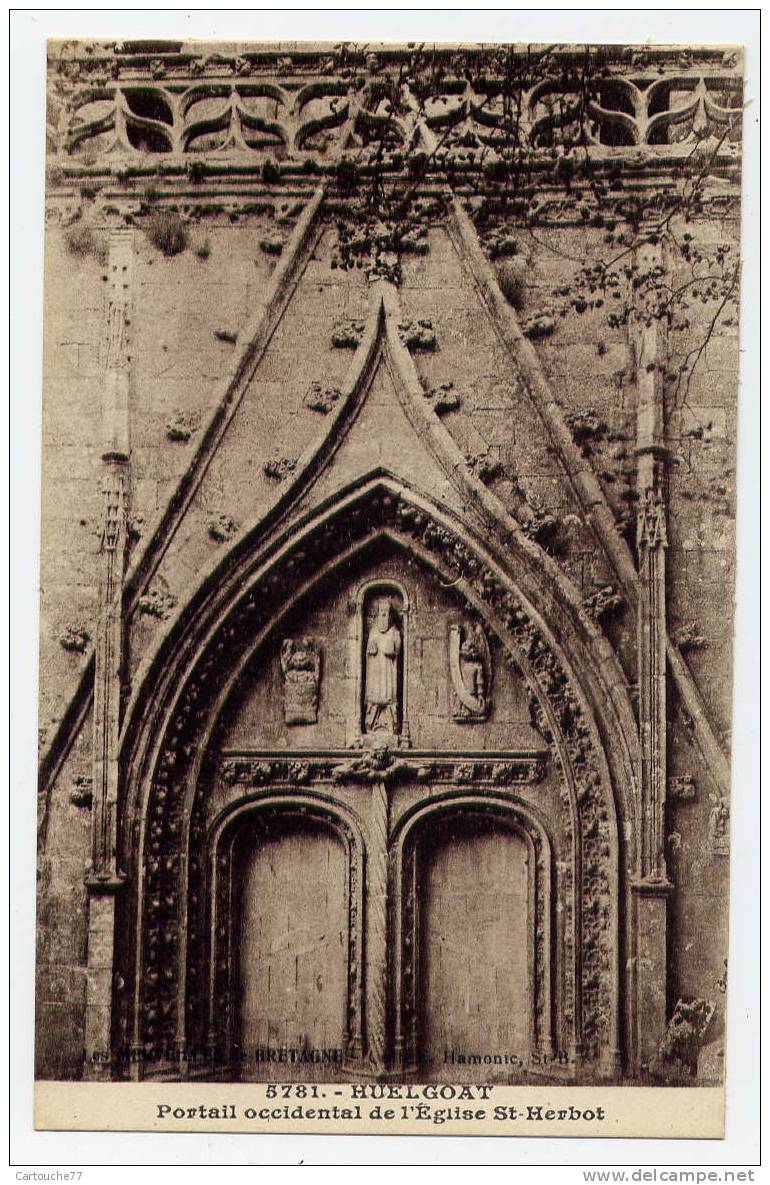 K12 - HUELGOAT - Portail Occidental De L'église Saint-Herbot - Huelgoat