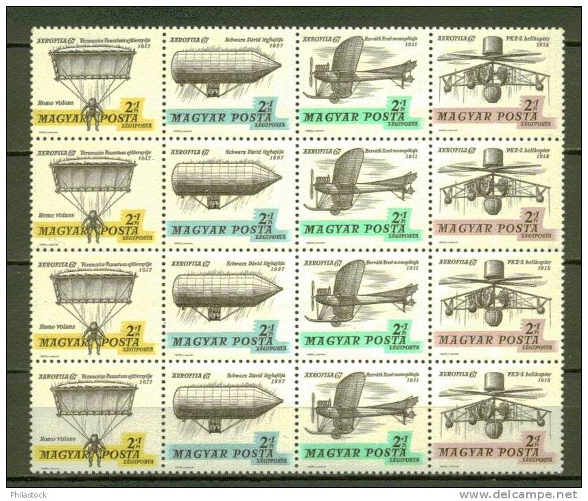 HONGRIE POSTE AERIENNE N° 292 à 295 ** - Unused Stamps