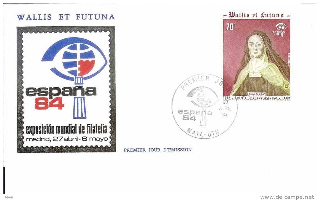 FDC 362 PA 318 - WALLIS Et FUTUNA -  SAINTE THERESE D´AVILA - FDC