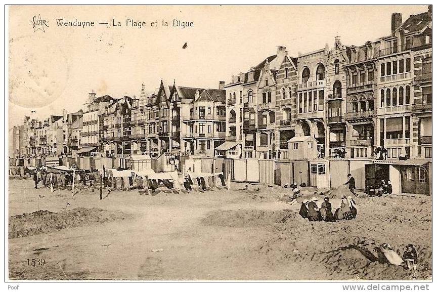 Wenduine : De Was Drogen Op Het Strand---1923 - Wenduine