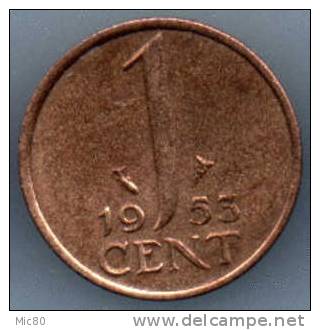 Pays-Bas 1 Cent 1953 Ttb - 1948-1980 : Juliana