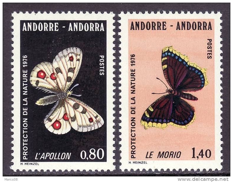 ANDORRE:  N°258/259 **          - Cote 9,60€ - - Unused Stamps