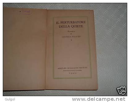 Leonida Soloviov - Il Perturbatore Della Quiete - Medusa N. 142 Mondadori 1944 - Genere Fantastico Fantascienza - Fantascienza E Fantasia