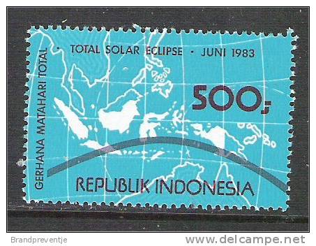 Indonesia - Scott 1198 (mint) Eclipse - Climate & Meteorology