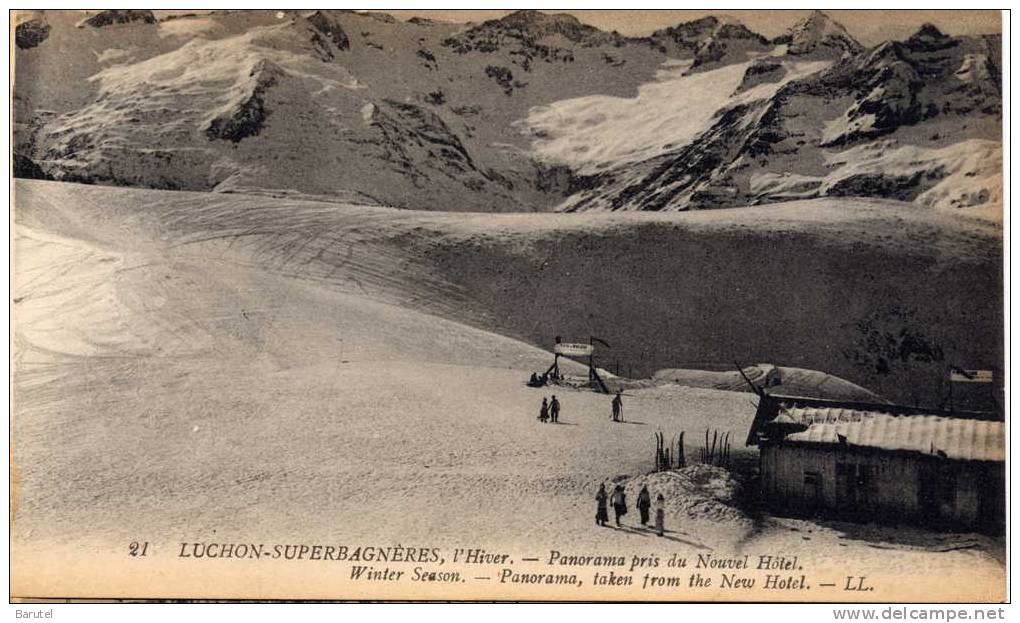 LUCHON SUPERBAGNIERES - L´Hiver. Panorama Pris Du Nouvel Hôtel - Superbagneres