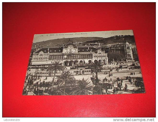 CPA-(06-ALPES MARITIMES)- NICE-54-LE CASINO MUNICIPAL-PLACE MASSENA-ANIMEE CARTE EN BON ETAT - Scènes Du Vieux-Nice