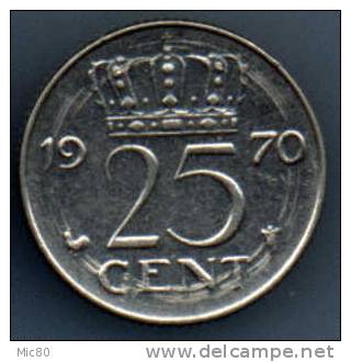 Pays-Bas 25 Cents 1970 Sup - 1948-1980: Juliana