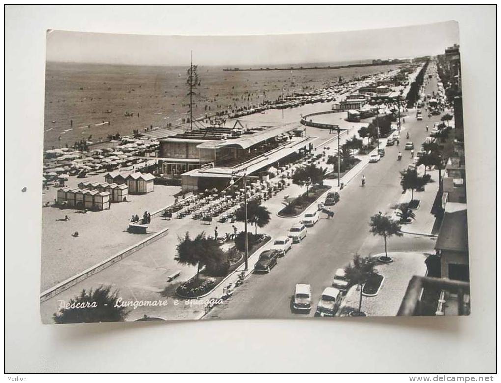 PESCARA - Lungomare E Spiaggia - Automobile  Cca 1950-60´s   VF  D41261 - Pescara