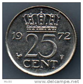 Pays-Bas 25 Cents 1972 Sup/spl - 1948-1980: Juliana