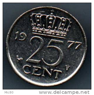 Pays-Bas 25 Cents 1977 Spl - 1948-1980: Juliana