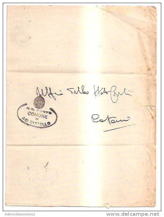 14370)lettera  Con 1£ Imperiale Da Acicastello A Catania Il 22-11-1945 - Marcofilía