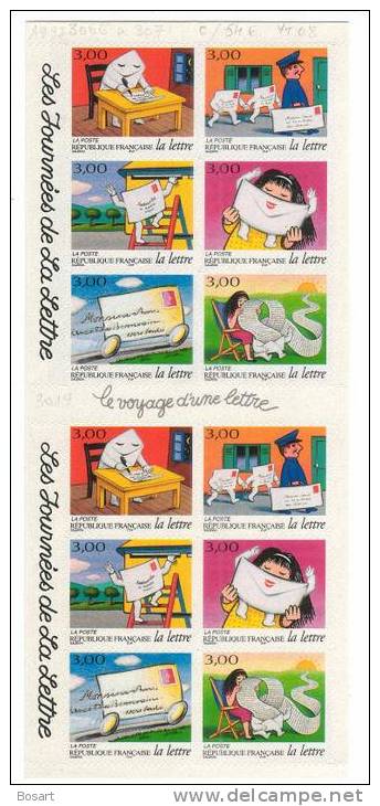 France Carnet Commémoratif 1997 Neuf Y.T. 3016 Le Voyage D'une Lettre 3066 à3071 X2 - Commémoratifs