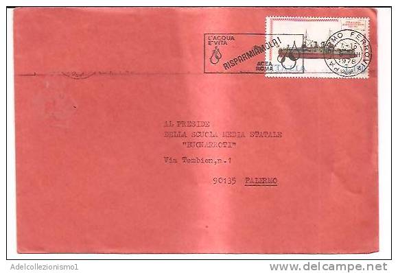 14390)lettera  Con 170£ Navi Da Palermo A Città Il 8-8-1978 - 1971-80: Marcophilia