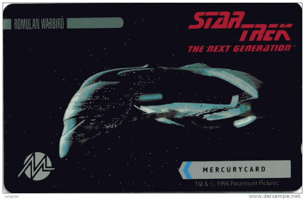 MER604 STAR TREK ROMULAN WARBIRD - Mercury Communications & Paytelco