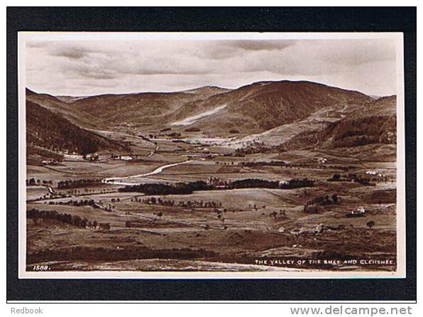 Real Photo Postcard The Valley Of The Shee Glenshee Perthshire Scotland - Ref 259 - Perthshire