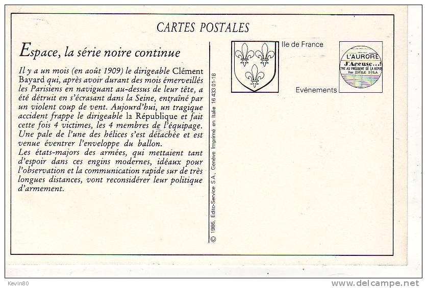 Evénement Catastrophes Du Dirigeable "République" Le 25 Sept 1909 Funérailles Des Victimes.......cpa Animée (réédition) - Catastrofi