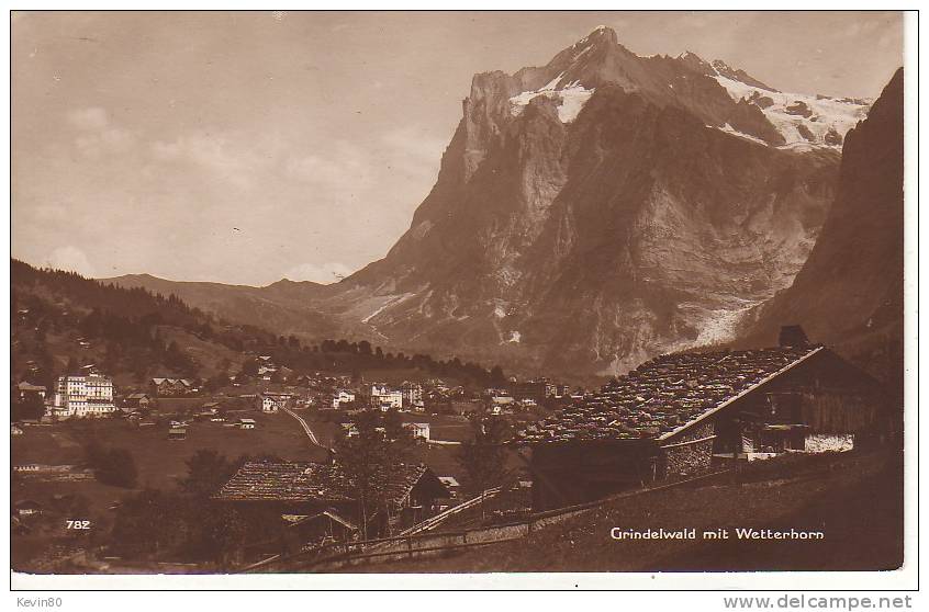 SUISSE BE Grindelwald Mit Wetterhorn - Grindelwald