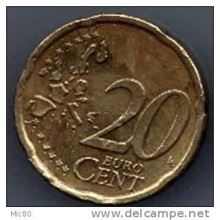 Autriche 20 Cents Euro 2002 Ttb/sup - Autriche