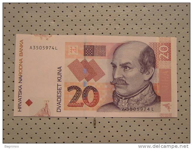 CROATIA 20 KUNA 7.03.2001 - Croatia