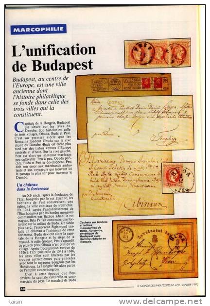 Le Monde des Philatélistes N°470 Janv.1993 Animaux symboles Libourne CP Belle Epoque Timbres-mystère TBE