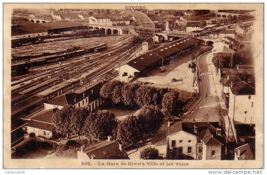 69 - Givors - La Gare De Givors-Ville Et Les Voies - Givors
