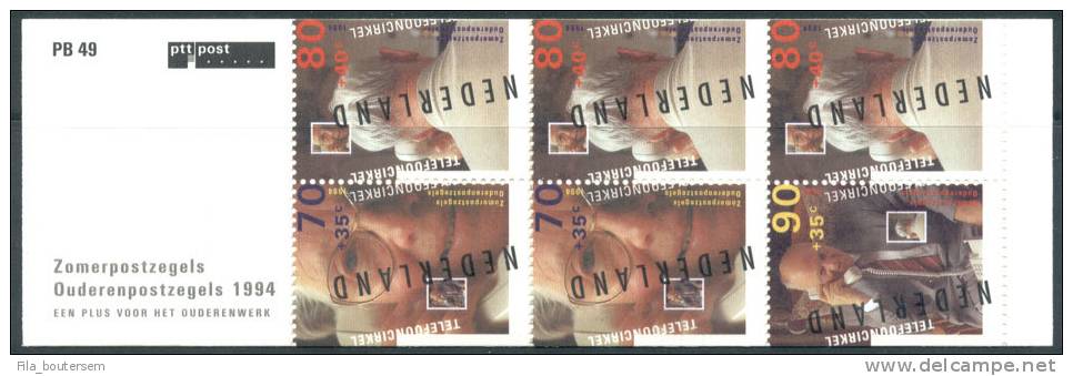 Nederland - Pays-Bas : 1994 (**) : Boekje  : NVPH : PB 49  - Yvert : C1475a  "Zomerzegels - Série D'été" - Postzegelboekjes En Roltandingzegels