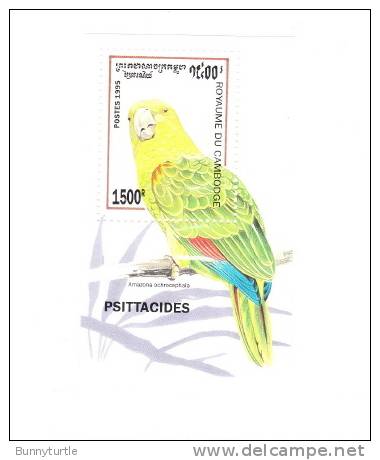 Cambodia 1995 Bird Parrot S/S MNH - Perroquets & Tropicaux