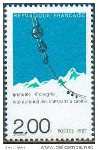 France 1987 (YT 2480) - Congrès Des Transports Par Cable / Congress For Cable Transport Means - MNH - Autres (Air)