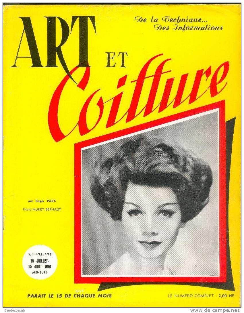 Art Et Coiffure N°473 474 - Revue Professionnelle - 1961 ( Coiffeur Technique Geneviève Noblet Supplément ) - Fashion