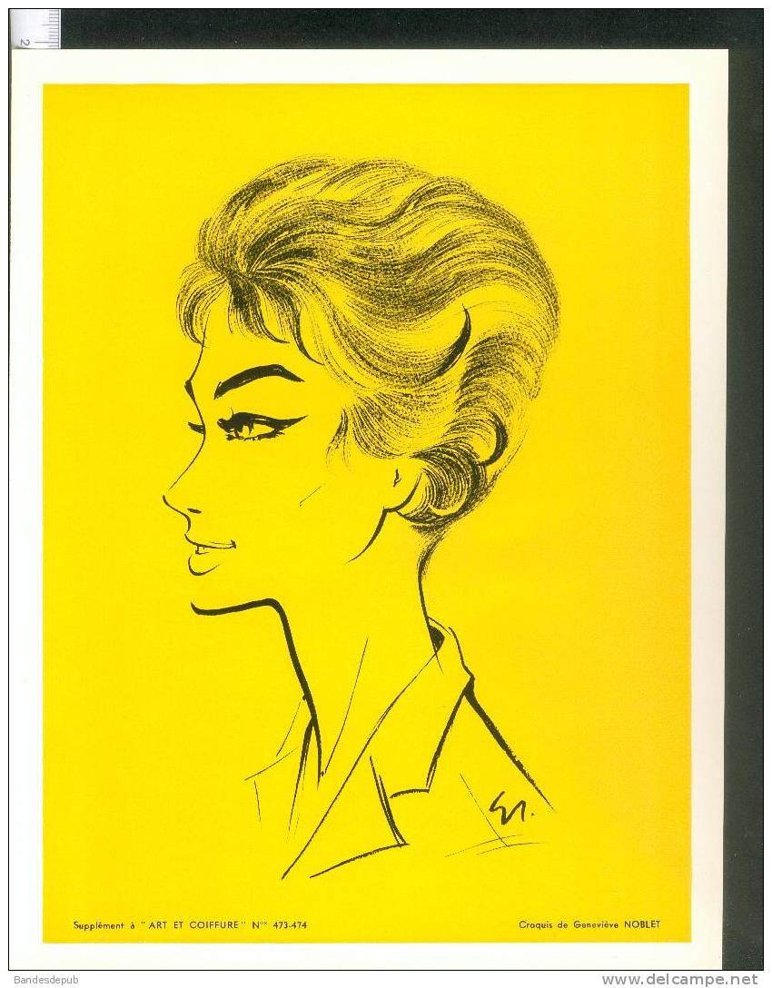 Art Et Coiffure N°473 474 - Revue Professionnelle - 1961 ( Coiffeur Technique Geneviève Noblet Supplément ) - Mode