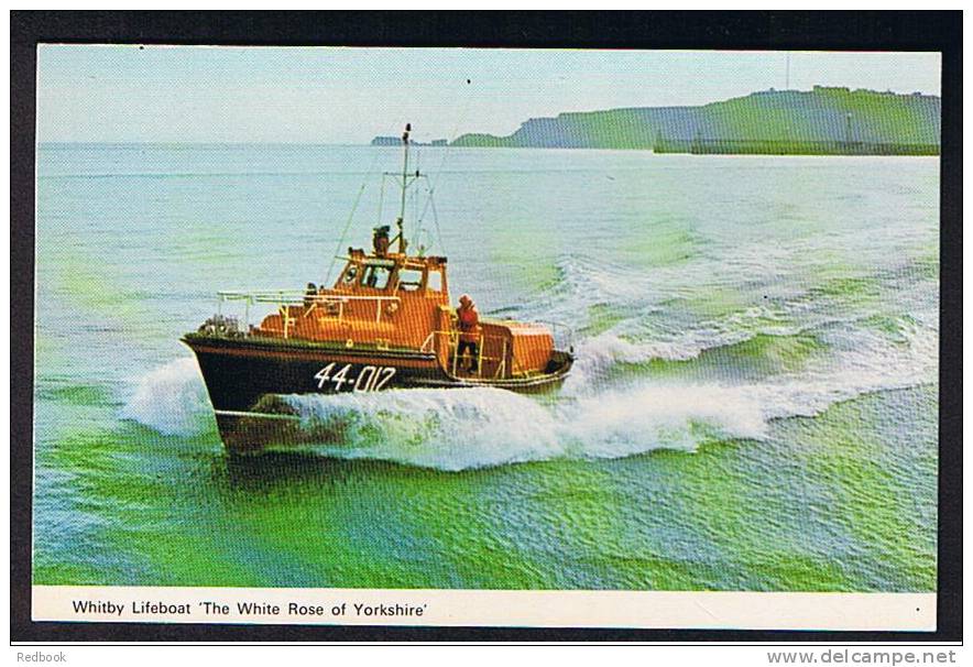 Postcard Whitby Lifeboat "The White Rose Of Yorkshire" RNLI Boat - Ref 261 - Other & Unclassified