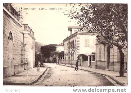 FRANCE:CORSE:BASTIA:Route       De Cardo.1911.Carte Envoyée à Bruxelles. - Corse