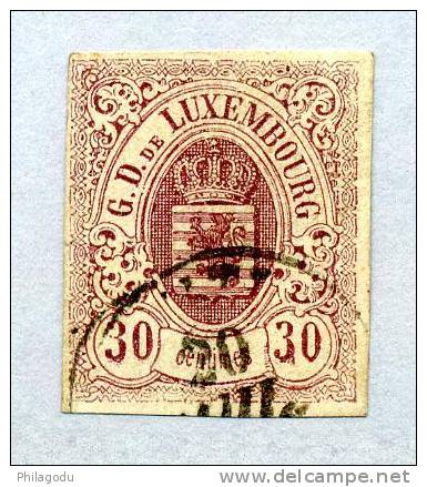 Luxembourg 9 Oblitéré Très Joli  Cote 300 E - 1859-1880 Stemmi