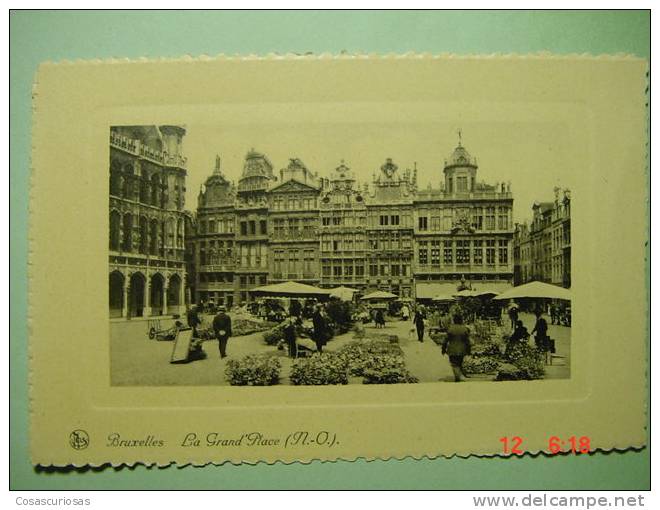 4835 BELGIE BELGIQUE BELGICA BRUXELLES  LA GRAND PLACE  AÑOS / YEARS / ANNI  1930 - Marchés