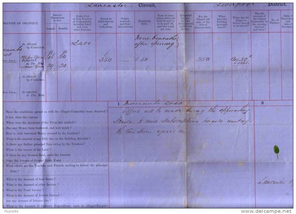 GRANDE BRETAGNE-SUPERBE LETTRE ET TEXTE DE 1866 - Briefe U. Dokumente