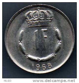 1 F Luxembourg 1968 Sup - Luxemburg