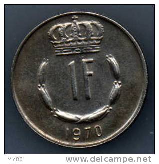 1 F Luxembourg 1970 Sup - Luxembourg